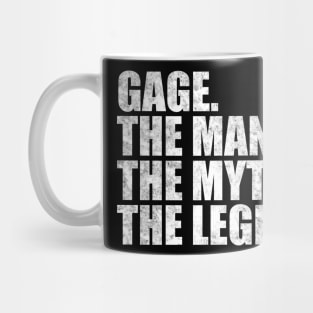 Gage Legend Gage Name Gage given name Mug